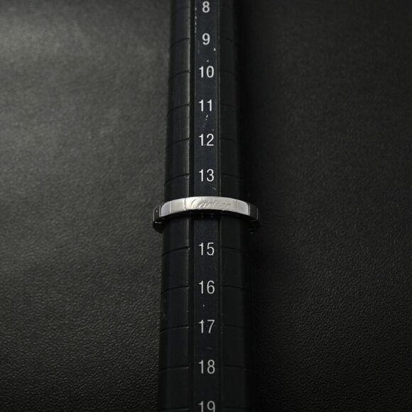 Cartier Lanier Ring 54 White Gold Wedding - Picture 10 of 11